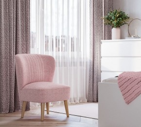 Кресло Унельма светло-розовый, ткань рогожка в Елабуге - elabuga.ok-mebel.com | фото 3
