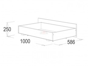 Кровать 1.4 каркас + спинка головная + 2 ящика Ольга-14 без основания в Елабуге - elabuga.ok-mebel.com | фото 4