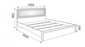 Кровать 1.6 М09 с мягкой спинкой и настилом Беатрис (Орех гепланкт) в Елабуге - elabuga.ok-mebel.com | фото
