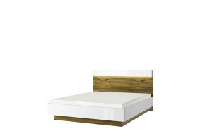 Кровать 160 с подъемником, TORINO, цвет белый/Дуб наварра в Елабуге - elabuga.ok-mebel.com | фото 1