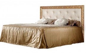 Кровать 2-х спальная (1,4 м) Тиффани штрих-лак/золото с мягким изголовьем (ТФКР140-2) в Елабуге - elabuga.ok-mebel.com | фото