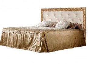 Кровать 2-х спальная (1,4 м) Тиффани штрих-лак/золото с мягким изголовьем (ТФКР140-2) в Елабуге - elabuga.ok-mebel.com | фото