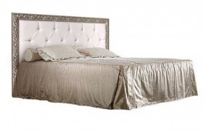 Кровать 2-х спальная(1,6 м)Тиффани Premium черная/серебро с мягким элементом со стразами с подъемным механизмом (ТФКР-2[3][7](П) в Елабуге - elabuga.ok-mebel.com | фото