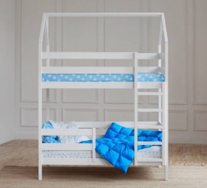 Кровать-домик двухъярусная 80*190 Белый в Елабуге - elabuga.ok-mebel.com | фото 4
