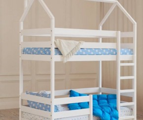 Кровать-домик двухъярусная 80*190 Белый в Елабуге - elabuga.ok-mebel.com | фото 6