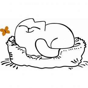 Кровать двухуровневая Кот № 900.1 ПРАВАЯ (туя светлая/белый) в Елабуге - elabuga.ok-mebel.com | фото 2