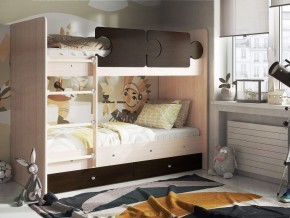 Кровать двухъярусная "Тетрис" (щиты) с бортиками + ящики в Елабуге - elabuga.ok-mebel.com | фото 3