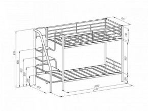 Кровать двухъярусная "Толедо" Коричневый/Венге в Елабуге - elabuga.ok-mebel.com | фото 2