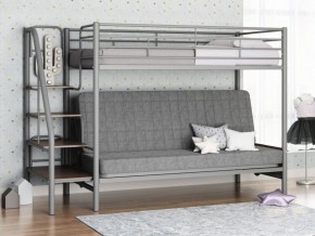 Кровать двухъярусная с диваном "Мадлен-3" (Серый/Серый) в Елабуге - elabuga.ok-mebel.com | фото