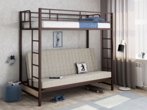 Кровать двухъярусная с диваном "Мадлен" (Коричневый/Бежевый) в Елабуге - elabuga.ok-mebel.com | фото 1