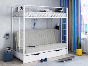 Кровать двухъярусная с диваном "Мадлен-ЯЯ" с ящиками в Елабуге - elabuga.ok-mebel.com | фото