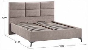Кровать двуспальная Делана с ПМ Тип 1 в Елабуге - elabuga.ok-mebel.com | фото 3