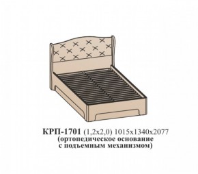 Кровать ЭЙМИ с подъемным механизмом КРП-1701 Бодега белая/патина серебро (1200х2000) в Елабуге - elabuga.ok-mebel.com | фото