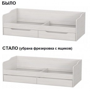 Кровать КР 1 Серия 2 + основание ДСП Лайт (Ясень Анкор светлый) в Елабуге - elabuga.ok-mebel.com | фото 2