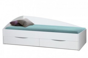 Кровать одинарная "Фея - 3" асимметричная 1900х800 (белая) в Елабуге - elabuga.ok-mebel.com | фото