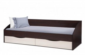 Кровать одинарная "Фея - 3" симметричная New (2000Х900) венге/вудлайн кремовый в Елабуге - elabuga.ok-mebel.com | фото