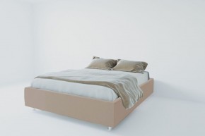 Кровать Подиум с ПМ 1200 (велюр серый) в Елабуге - elabuga.ok-mebel.com | фото