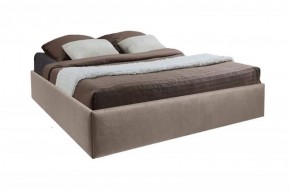 Кровать Подиум с ПМ 1400 (велюр серый) в Елабуге - elabuga.ok-mebel.com | фото