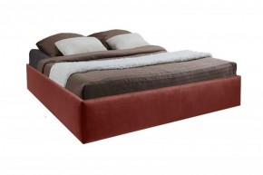 Кровать Подиум с ПМ 1600 (велюр бордо) в Елабуге - elabuga.ok-mebel.com | фото 1