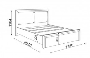 Кровать 1.6 Глэдис М31 с настилом и мягкой частью (ЯШС/Белый) в Елабуге - elabuga.ok-mebel.com | фото 3