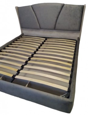 Кровать Шер КР-23-М-16 (дуб серый/Alpina 14 графит) 1600 в Елабуге - elabuga.ok-mebel.com | фото 2