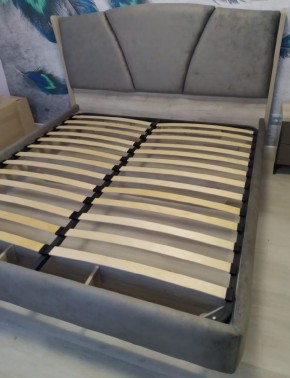 Кровать Шер КР-23-М-16 (дуб серый/Alpina 14 графит) 1600 в Елабуге - elabuga.ok-mebel.com | фото 4