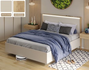 Кровать (Светло-серый U750 ST9/Дуб Небраска натуральный) 1600 в Елабуге - elabuga.ok-mebel.com | фото