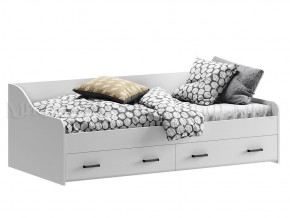 ВЕГА NEW Кровать 900 с настилом ЛДСП (Белый глянец/белый) в Елабуге - elabuga.ok-mebel.com | фото