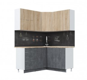 Кухонный гарнитур Асти-дуб сонома угловой 1,4*1,6 в Елабуге - elabuga.ok-mebel.com | фото 2