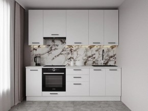 Кухонный гарнитур Белый Глянец 2400 h950 (Стол. 26мм) в Елабуге - elabuga.ok-mebel.com | фото