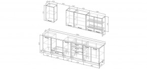 Кухонный гарнитур Белый Глянец 2800 (Стол. 38мм) в Елабуге - elabuga.ok-mebel.com | фото 2