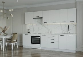 Кухонный гарнитур Белый Глянец 3000 (Стол. 26мм) в Елабуге - elabuga.ok-mebel.com | фото