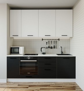 Кухонный гарнитур Графика 2200 (Стол. 26мм) в Елабуге - elabuga.ok-mebel.com | фото