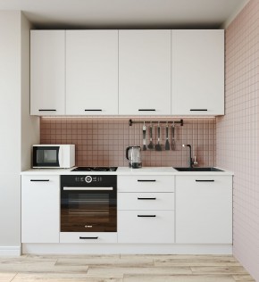 Кухонный гарнитур Жемчуг 2200 (Стол. 38мм) в Елабуге - elabuga.ok-mebel.com | фото