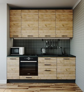 Кухонный гарнитур Крафт 2200 (Стол. 38мм) в Елабуге - elabuga.ok-mebel.com | фото
