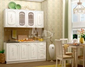 ЛИЗА-2 Кухонный гарнитур 1,7 Белый глянец холодный в Елабуге - elabuga.ok-mebel.com | фото