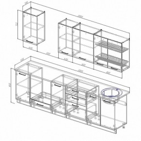 Кухонный гарнитур Лофт 2800 (Стол. 26мм) в Елабуге - elabuga.ok-mebel.com | фото 2