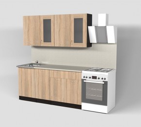 Кухня Симона Демо 1700 (Венга/Дуб Сонома) в Елабуге - elabuga.ok-mebel.com | фото