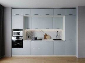 Кухонный гарнитур Смоки 3400 (Стол. 38мм) в Елабуге - elabuga.ok-mebel.com | фото