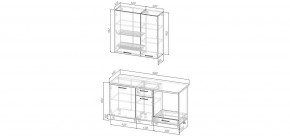 Кухонный гарнитур Старое Дерево 1600 h950 (Стол. 38мм) в Елабуге - elabuga.ok-mebel.com | фото 2