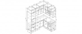 Кухонный гарнитур Старое Дерево 2200*1700 (Стол. 38мм) в Елабуге - elabuga.ok-mebel.com | фото 2