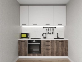 Кухонный гарнитур Старое Дерево 2200 h950 (Стол. 26мм) в Елабуге - elabuga.ok-mebel.com | фото