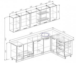 Кухонный гарнитур угловой Демо 2600х1600 (Стол. 26мм) в Елабуге - elabuga.ok-mebel.com | фото 2