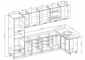 Кухонный гарнитур угловой Демо 3200х1400 (Стол. 26мм) в Елабуге - elabuga.ok-mebel.com | фото 2