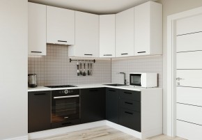 Кухонный гарнитур угловой Графика 2200х1600 (Стол. 38мм) в Елабуге - elabuga.ok-mebel.com | фото