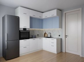 Кухонный гарнитур угловой Капри 2200*1700 (Стол. 38мм) в Елабуге - elabuga.ok-mebel.com | фото