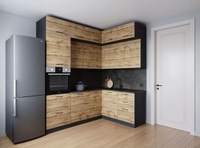 Кухонный гарнитур угловой Крафт 2200*1700 (Стол. 26мм) в Елабуге - elabuga.ok-mebel.com | фото
