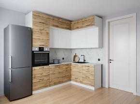 Кухонный гарнитур угловой Лада 2200*1700 (Стол. 26мм) в Елабуге - elabuga.ok-mebel.com | фото