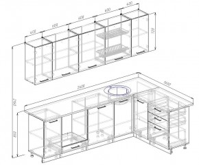Кухонный гарнитур угловой Лофт 2600х1600 (Стол. 38мм) в Елабуге - elabuga.ok-mebel.com | фото 2