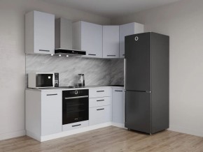 Кухонный гарнитур угловой Смоки 2200*1000 (Стол. 38 мм) в Елабуге - elabuga.ok-mebel.com | фото